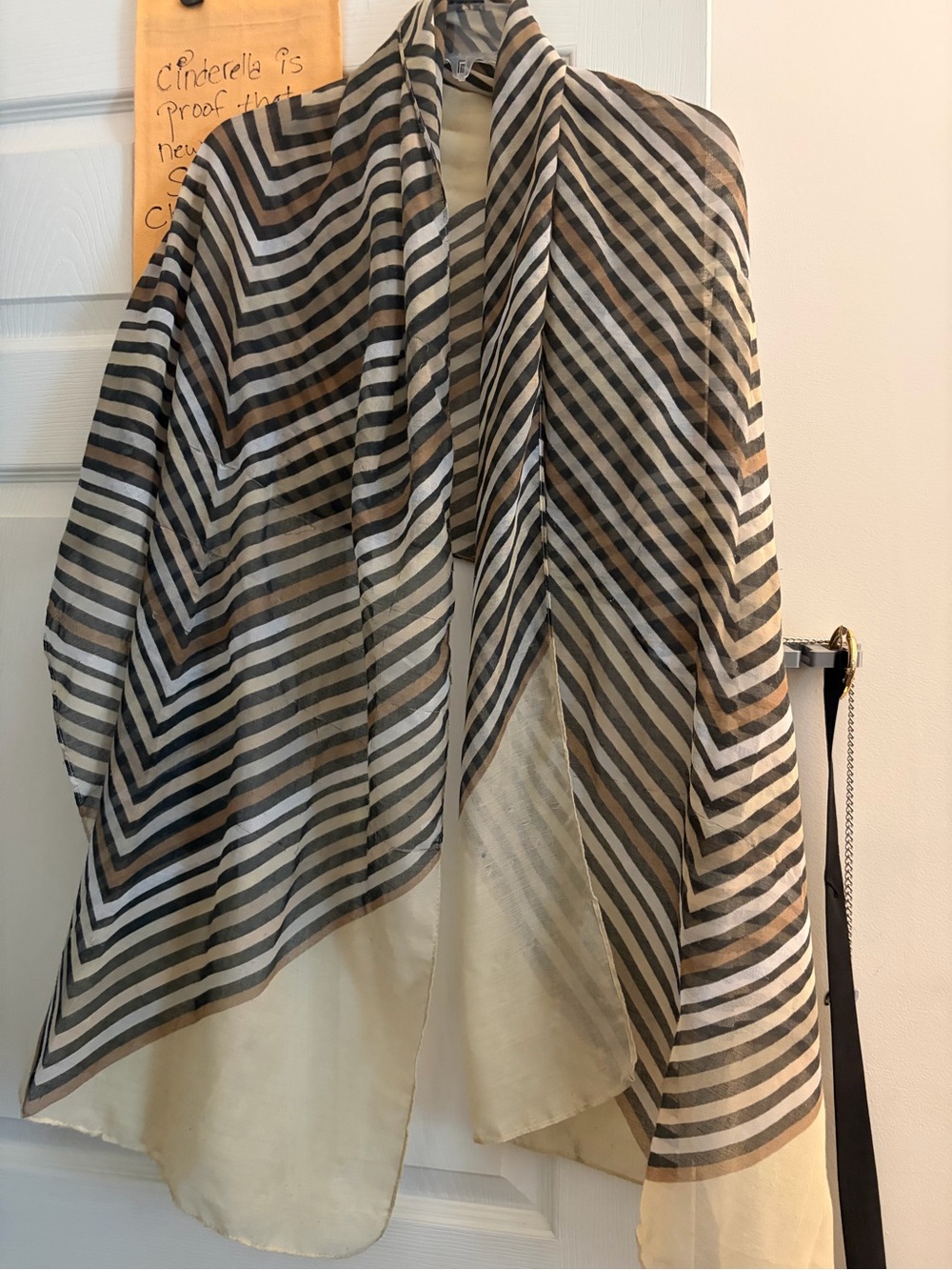 The Limited Striped Sheer Overlay wrap